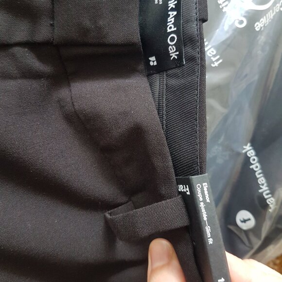 Frank and Oak Eleanor slim fit pant in black - Picture 3 of 4